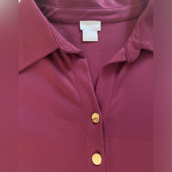Tunic A-line Shirt Chico’s Size 3 (16-XL) - Picture 7 of 8